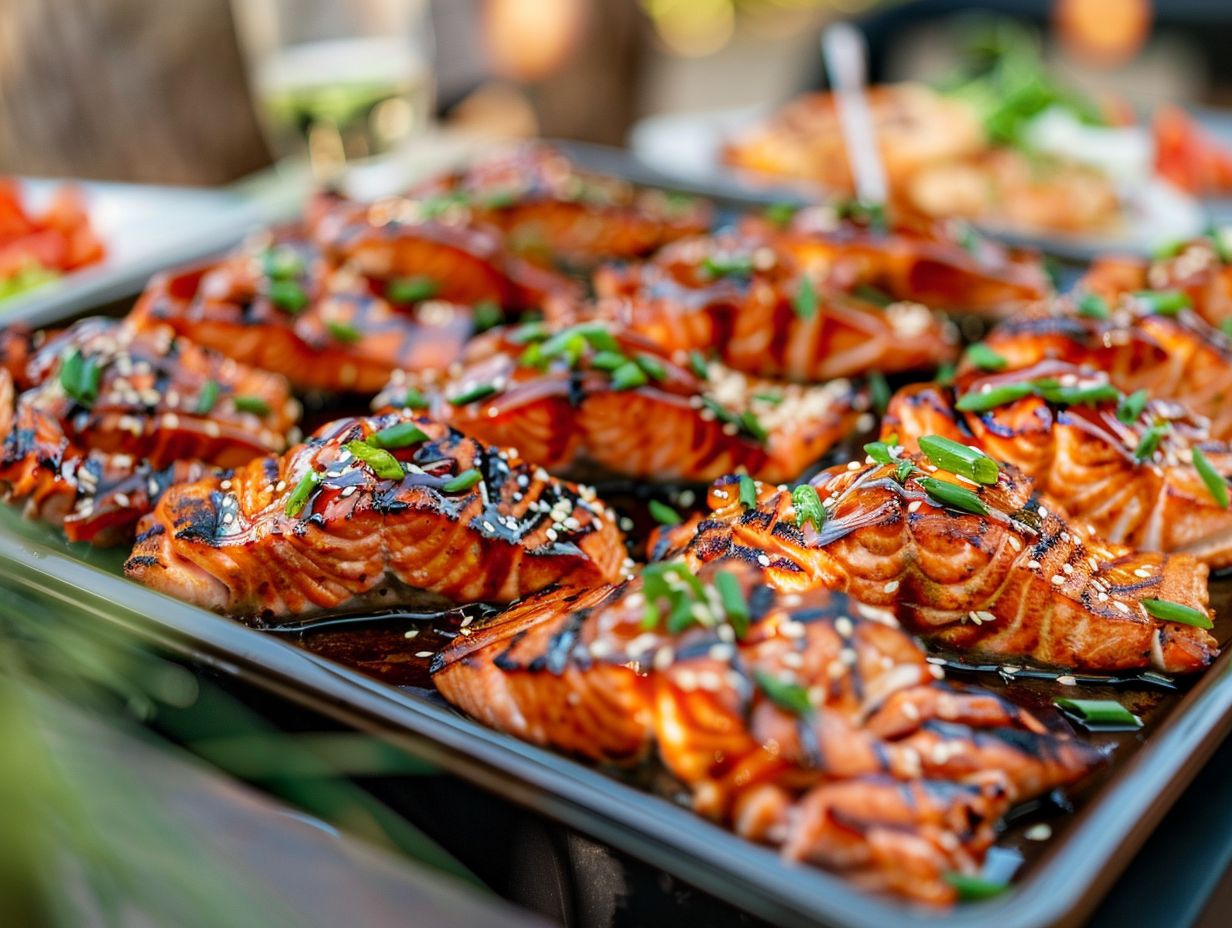 Teriyaki-Lachsfilet