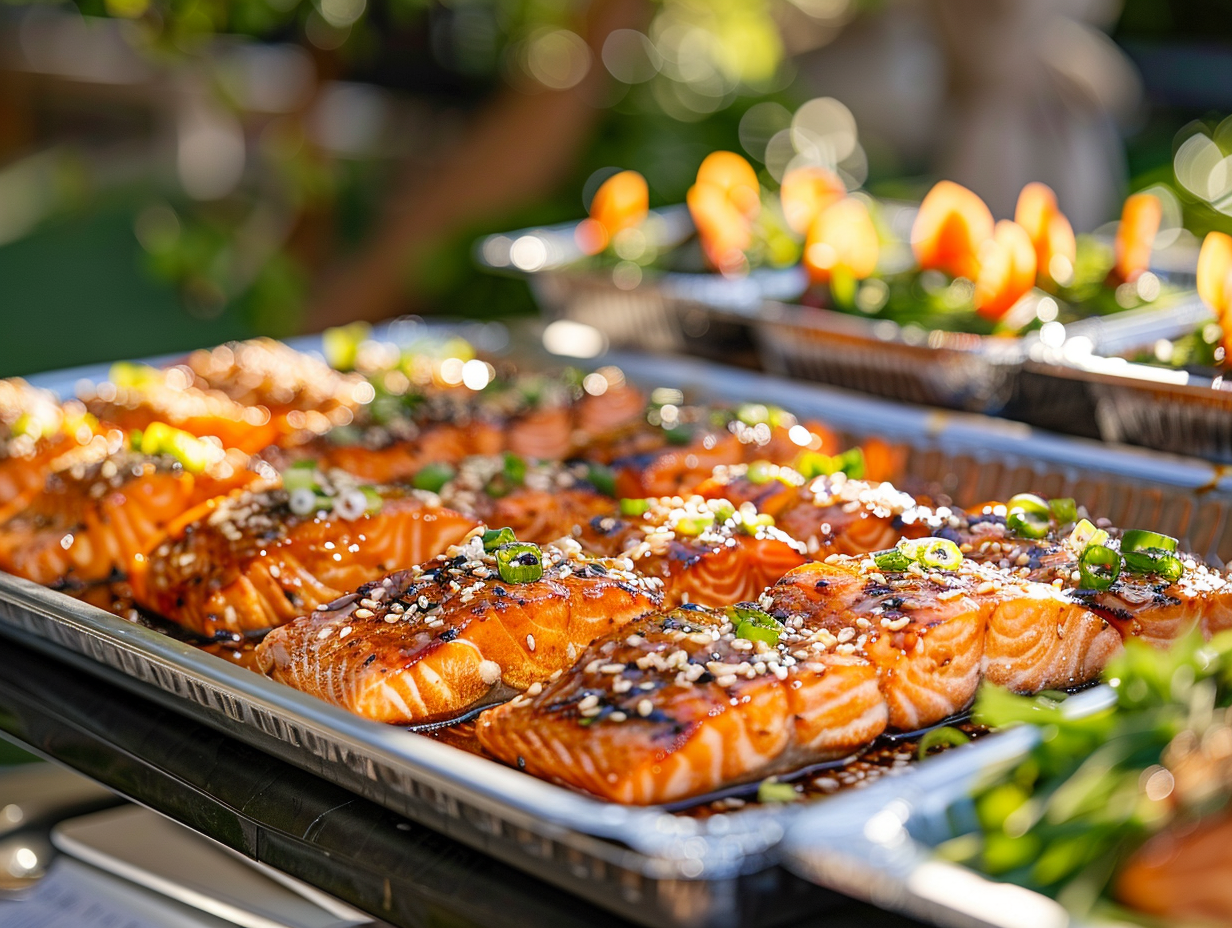Teriyaki-Lachsfilet